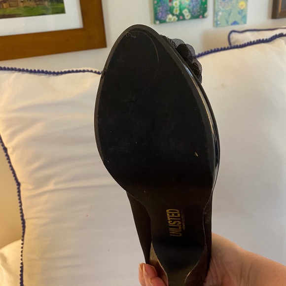 Unlisted size 9M satin 4 in heel peep-toe. Worn 1! - Picture 6 of 6